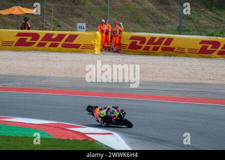 Portimao, Portugal. März 2024. PORTIMAO, PORTUGAL - 23. MÄRZ: Joan mir aus Spanien, Repsol Honda Team während des Grande Premio Tissot de Portugal, MotoGP-Klasse, Sprint-Rennen auf dem Autodromo Internacional do Algarve am 23. März 2024 in Portimao, Portugal. (Foto von Henk Seppen/Orange Pictures) Credit: Orange Pics BV/Alamy Live News Stockfoto