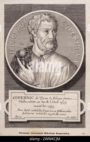 Porträt des Astronomen und Mathematikers Nicolaus Kopernicus (1473-1543) um 1877 Stockfoto