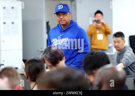 Gocheok Sky Dome, Seoul, Südkorea. März 2024. Dave Roberts (Dodgers), 21. MÄRZ 2024 - Baseball: MLB World Tour Seoul Series, Los Angeles Dodgers Pressekonferenz im Gocheok Sky Dome, Seoul, Südkorea. Quelle: Naoki Nishimura/AFLO SPORT/Alamy Live News Stockfoto