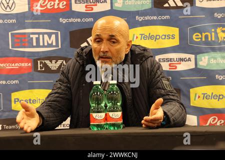 Harrison, NJ, USA. März 2024. SPO) FIFA Friendly Soccer Game: Italien gegen Ecuador. März 2024. Harrison, New Jersey: Titelverteidiger der Europameister Italien setzt seine Vorbereitungen für die Euro 2024 mit einem weiteren Freundschaftsspiel über den Teich fort. Die Azzurri schlugen Ecuador 2-0 in ihrem zweiten Spiel auf amerikanischem Boden für fast zwanzig Jahre, da sie versuchen, in Deutschland wieder etwas zu machen. Credit: Jose Francisco/Thenews (Credit Image: © Jose Francisco/TheNEWS2 via ZUMA Press Wire) NUR REDAKTIONELLE VERWENDUNG! Nicht für kommerzielle ZWECKE! Stockfoto