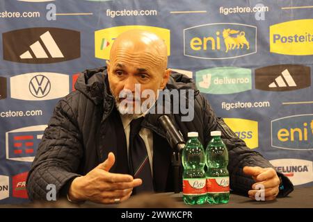 Harrison, NJ, USA. März 2024. SPO) FIFA Friendly Soccer Game: Italien gegen Ecuador. März 2024. Harrison, New Jersey: Titelverteidiger der Europameister Italien setzt seine Vorbereitungen für die Euro 2024 mit einem weiteren Freundschaftsspiel über den Teich fort. Die Azzurri schlugen Ecuador 2-0 in ihrem zweiten Spiel auf amerikanischem Boden für fast zwanzig Jahre, da sie versuchen, in Deutschland wieder etwas zu machen. Credit: Jose Francisco/Thenews (Credit Image: © Jose Francisco/TheNEWS2 via ZUMA Press Wire) NUR REDAKTIONELLE VERWENDUNG! Nicht für kommerzielle ZWECKE! Stockfoto