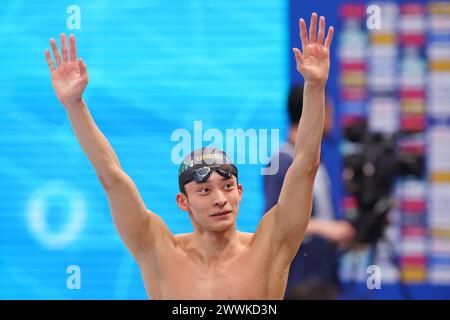 Tokyo Aquatics Centre, Tokio, Japan. März 2024. Ryosuke Irie, 22. MÄRZ 2024 - Schwimmen : 2024 Schwimmen repräsentative Auswahl für internationale Wettkämpfe Männer 200 m Backstroke Final im Tokyo Aquatics Centre, Tokio, Japan. Quelle: YUTAKA/AFLO SPORT/Alamy Live News Stockfoto