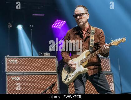 Nottingham, Großbritannien. 24. März 2024, Motorpoint Arena, Nottingham, Großbritannien. Veranstaltung: Simple Minds unterstützt von Del Amitri. Bildunterschrift: Kris Dollimore - Del Amitri Bild: Mark Dunn / Alamy Live News (Unterhaltung) Stockfoto