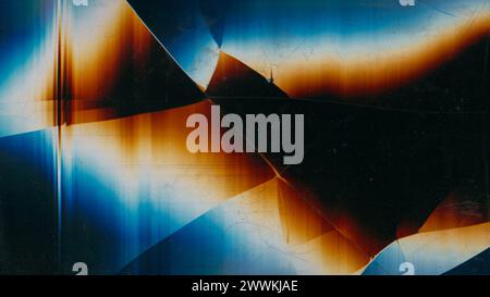 Gerissene Bildschirmmatrix Verzerrung Glasstaub Stockfoto