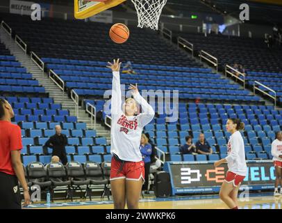 2024 NCAA-Turnier für Frauen - Runde von 64, Los Angles, Kalifornien, Samstag, 23. märz 2024.UNLV Rebels vs Creighton Blue Jays (David Venezia / Bild des Sports) Stockfoto