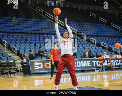 2024 NCAA-Turnier für Frauen - Runde von 64, Los Angles, Kalifornien, Samstag, 23. märz 2024.UNLV Rebels vs Creighton Blue Jays (David Venezia / Bild des Sports) Stockfoto