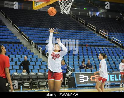 2024 NCAA-Turnier für Frauen - Runde von 64, Los Angles, Kalifornien, Samstag, 23. märz 2024.UNLV Rebels vs Creighton Blue Jays (David Venezia / Bild des Sports) Stockfoto