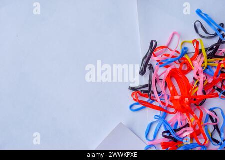 Foto mit mehrfarbigem Hintergrund in verschiedenen Farben Stockfoto