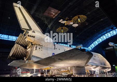 Das Steven F. Udvar-Hazy Center ist das Smithsonian National Air and Space Museum im Fairfax County Virginia, USA Stockfoto