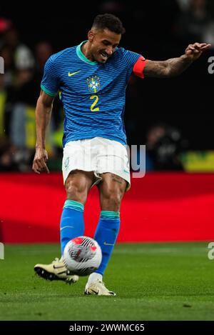 Danilo of Brazil - England gegen Brasilien, International Friendly, Wembley Stadium, London, UK - 23. März 2024 nur zur redaktionellen Verwendung Stockfoto