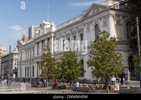 Gebäude der Kongressbibliothek in Santiago, Chile Stockfoto