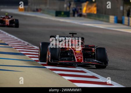 BAHRAIN INTERNATIONAL CIRCUIT, BAHRAIN - 29. FEBRUAR: Charles Leclerc, Ferrari SF-23 während des Bahrain Grand Prix auf dem Bahrain International Circuit am Freitag, 29. Februar 2024 in Sakhir, Bahrain. (Foto: Michael Potts/BSR Agency) Credit: BSR Agency/Alamy Live News Stockfoto
