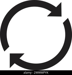 Symbolvektor-Illustrationsdesign wird neu geladen Stock Vektor