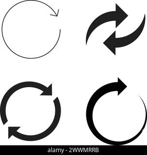 Symbolvektor-Illustrationsdesign wird neu geladen Stock Vektor