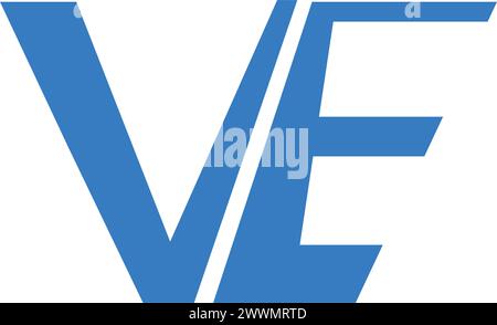 VE Letter Logo Vektor Illustration Design Stock Vektor
