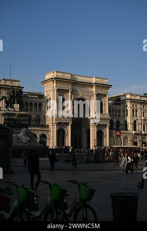 Galleria Vittorio Emanuele II - Piazza del Duomo - Mailand Stockfoto