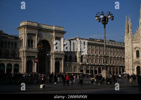 Galleria Vittorio Emanuele II - Piazza del Duomo - Mailand Stockfoto