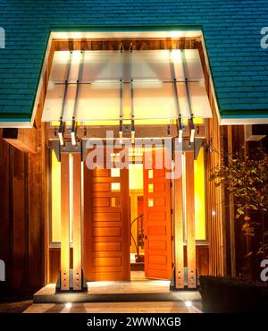 Renovierung des Hauses in Portland, Oregon, abgeschlossen Stockfoto
