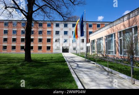 München, Deutschland. März 2024. Der Bayerische Oberste Rechnungshof (ORH) in der Kaulbachstraße. Quelle: Sven Hoppe/dpa/Alamy Live News Stockfoto