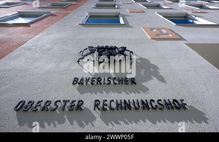 München, Deutschland. März 2024. Der Bayerische Oberste Rechnungshof (ORH) in der Kaulbachstraße. Quelle: Sven Hoppe/dpa/Alamy Live News Stockfoto