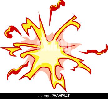 Leichte Auswirkung vfx-Cartoon-Vektor-Illustration Stock Vektor