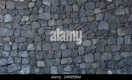 Robuste graue Steine, zeitloses Mauerwerk Stockfoto