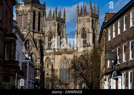 York Minster York England March 2024 York Minster, ehemals Kathedrale und Metropolitische Kirche von Saint Peter in York, ist eine anglikanische Kathedrale Stockfoto