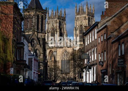 York Minster York England March 2024 York Minster, ehemals Kathedrale und Metropolitische Kirche von Saint Peter in York, ist eine anglikanische Kathedrale Stockfoto