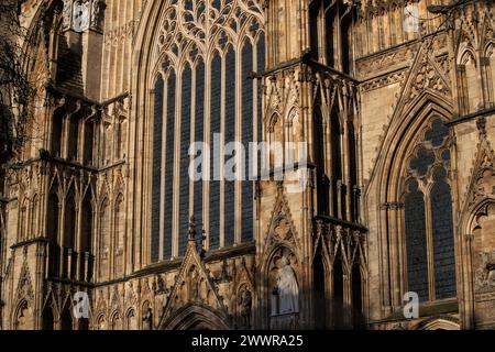 York Minster York England March 2024 York Minster, ehemals Kathedrale und Metropolitische Kirche von Saint Peter in York, ist eine anglikanische Kathedrale Stockfoto