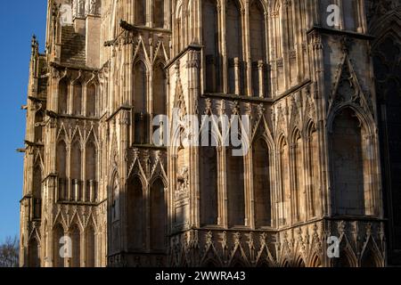 York Minster York England March 2024 York Minster, ehemals Kathedrale und Metropolitische Kirche von Saint Peter in York, ist eine anglikanische Kathedrale Stockfoto