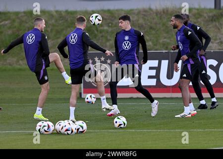 Frankfurt, Deutschland. 25. März 2024, Hessen, Frankfurt/M.: Fußball: Nationalmannschaft, Abschlusstraining auf dem DFB-Campus. Das DFB-Team trifft am 26.03.2024 auf die niederländische Mannschaft. Foto: Arne Dedert/dpa Credit: dpa Picture Alliance/Alamy Live News Stockfoto