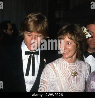 1980 Robert Redford, Ex-Ehefrau Lola John Barrett/PHOTOlink.net Stockfoto