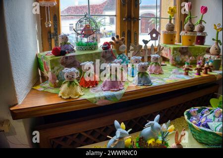 Szenen vom Ostermarkt Stockfoto