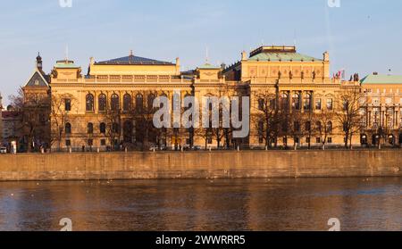 Rudolfinum - Neorenaissance-Gebäude und Sitz der Tschechischen Philharmonie, Prag, Tschechische Republik Stockfoto