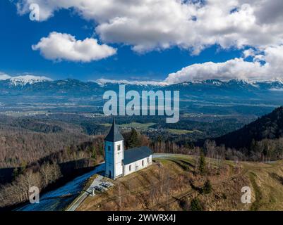 Die Kirche St. Primus und Felicianus Stockfoto