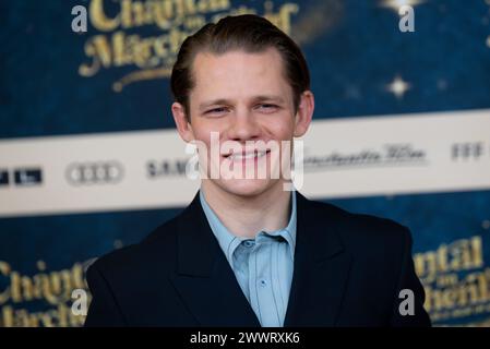 München, Deutschland. März 2024. Max von der Groeben, Schauspieler, nimmt an der Premiere des Films Chantal im Märchenland im Mathäser Filmpalast Teil. Quelle: Sven Hoppe/dpa/Alamy Live News Stockfoto