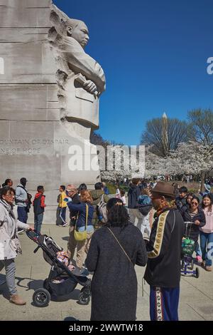 Granit-Gedenkstätte, gewidmet Pfarrer Dr. martin Luther King, Jr., dem ermordeten amerikanischen Bürgerrechtler und Pastor. Stockfoto