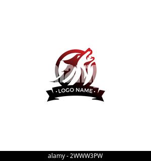 Wolf Strong Logo. Wolf-Symbol Vektor Stock Vektor
