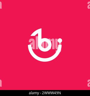 B Tones Logo. Symbol Buchstabe B. B Smile Logo Stock Vektor