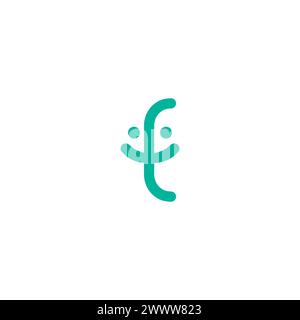 TC Smile Logo. Lächeln-Symbol Stock Vektor