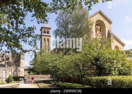 Abtei in Orval, Belgien Stockfoto