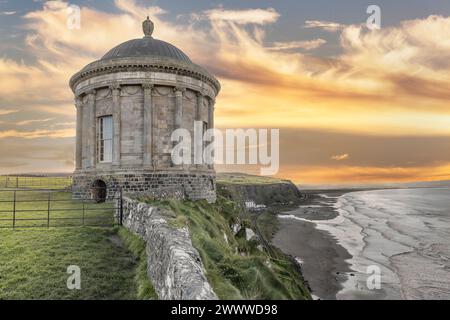 Mussenden Temple im Downhill House, Co. Londonderry, Irland Stockfoto