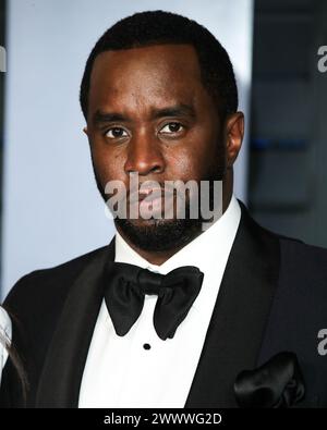 (DATEI) Diddy's Häuser in Los Angeles und Miami wurden am Montag, 25. März 2024, von der Strafverfolgungsbehörde überfallen. BEVERLY HILLS, LOS ANGELES, CA, USA - 4. MÄRZ: US-amerikanischer Rapper, Plattenproduzent und Plattenmanager Diddy (Sean Love Combs, auch bekannt unter seinen Künstlernamen Puff Daddy oder P. Diddy) er kommt zur Vanity Fair Oscar Party 2018, die am 4. März 2018 im Wallis Annenberg Center for the Performing Arts in Beverly Hills, Los Angeles, Kalifornien, USA stattfindet. (Foto: Xavier Collin/Image Press Agency) Credit: Image Press Agency/Alamy Live News Stockfoto