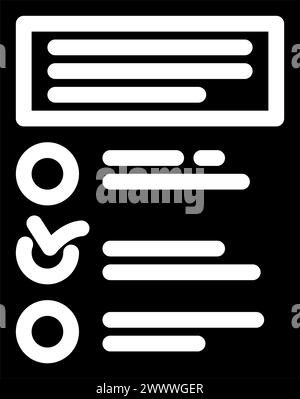 Offboarding ux ui Design Glyphe Symbol Vektor Illustration Stock Vektor