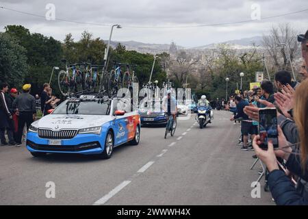 Letzte Etappe der Katalonienrundfahrt 2024 in Montjuic in Barcelona, Spanien, am 24. März 2024 Stockfoto