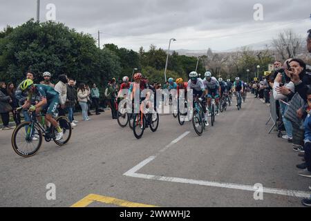 Letzte Etappe der Katalonienrundfahrt 2024 in Montjuic in Barcelona, Spanien, am 24. März 2024 Stockfoto