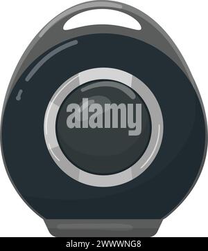 Tragbare intelligente Lautsprecher Symbol Zeichentrickvektor. Gerätenetzwerk Stock Vektor