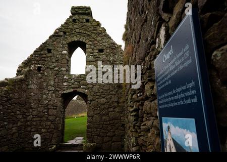 Dunnottar Castle, eine mittelalterliche Burgruine an der Nordostküste Schottlands Stockfoto