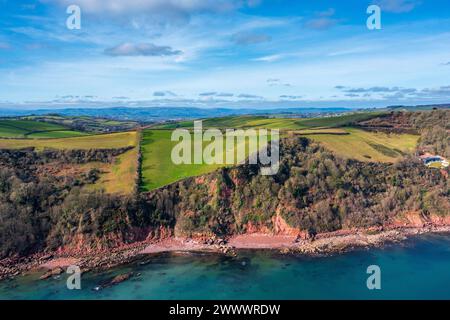 Babbacombe Bay, Maidencombe, Devon, England, Vereinigtes Königreich, Europa Stockfoto