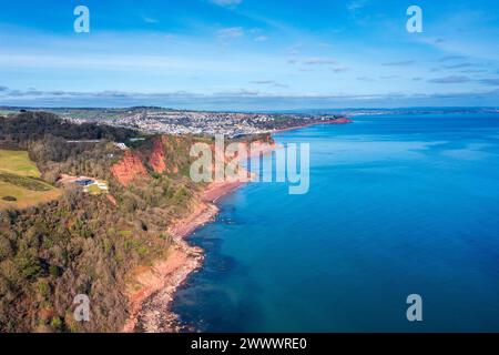 Babbacombe Bay, Maidencombe, Devon, England, Vereinigtes Königreich, Europa Stockfoto